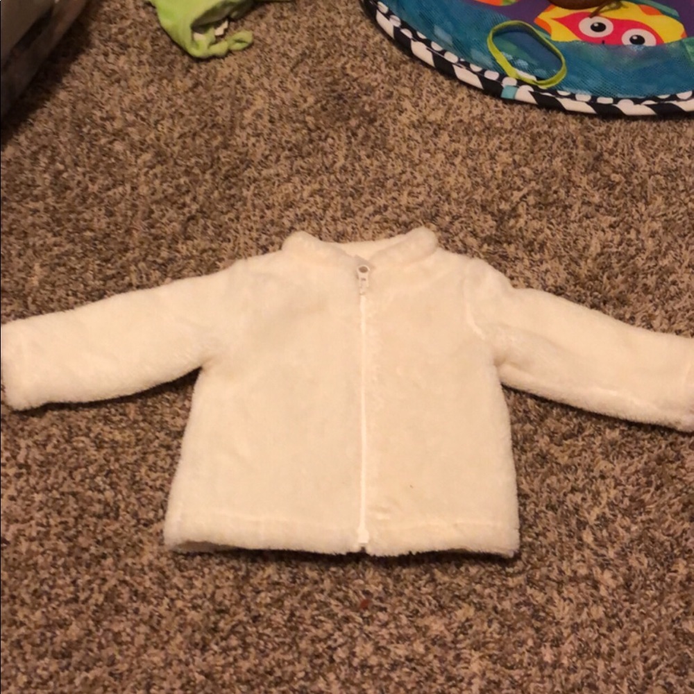 Old Navy white Fur Jacket